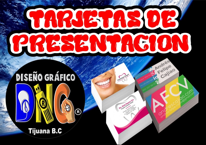 TARJETAS DE PRESENTACION DISEÑO GRAFICO DNG