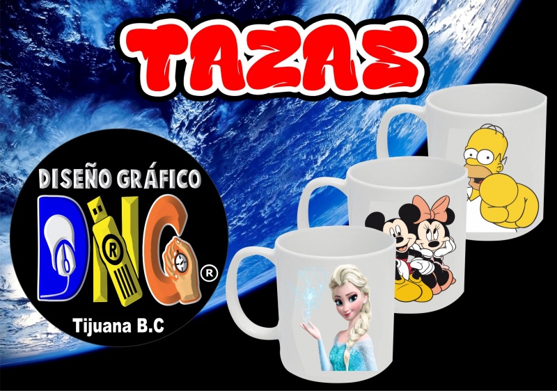 SUBLIMACION DE TAZAS DNG DISEÑO GRAFICO